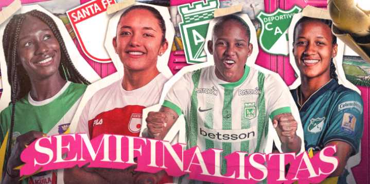 Cali y Nacional, y Santa Fe contra Orsomarso: llegan las llaves de semifinal en el fútbol femenino colombiano