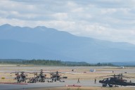 U.S. attack helicopters make pit stop in Whitehorse