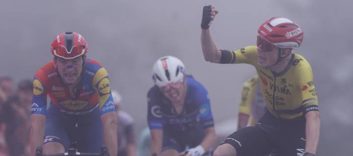 Vingegaard ganó la segunda etapa de La Vuelta; Egan fue cuarto
