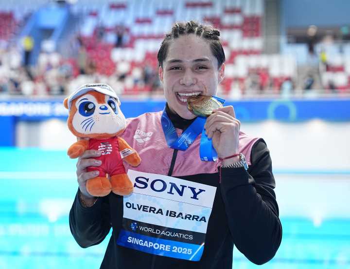 Osmar Olvera, campeón del mundo en trampolín de tres metros