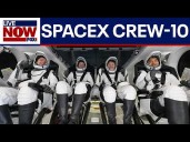 NASA’s SpaceX Crew-10 astronauts speak after months in space