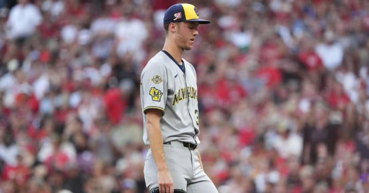 Rookie Jacob Misiorowski struggles in his return as Brewers aim for 13th straight win