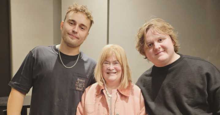 West Lothian 'legend' Susan Boyle mingles with Lewis Capaldi and Sam Fender after gig