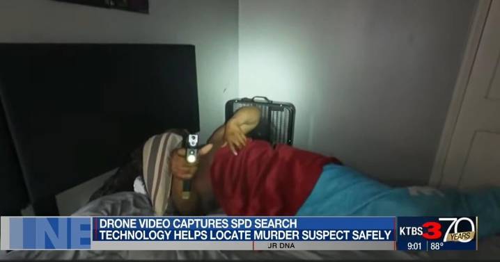 Shreveport police use drone to arrest murder suspect