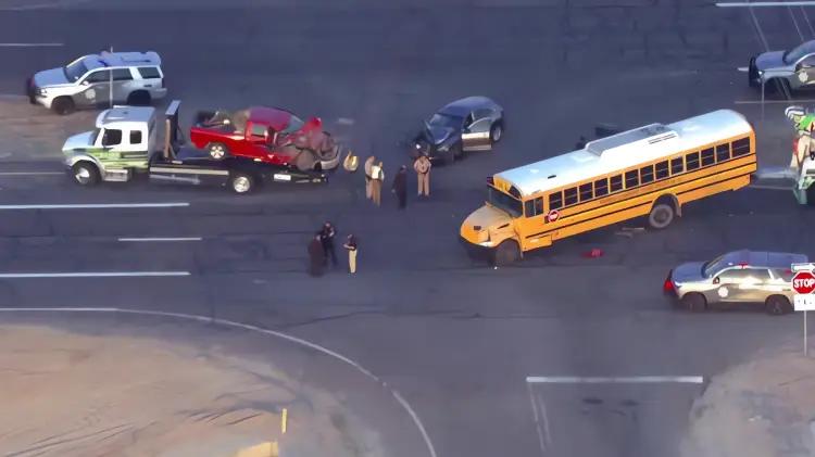 Accidente de autobús escolar deja varios niños her...