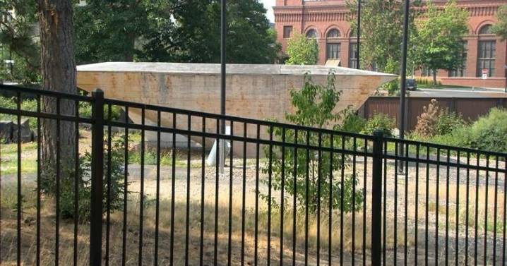 Spokane's $500K Stepwell sculpture remains locked due to ongoing repairs