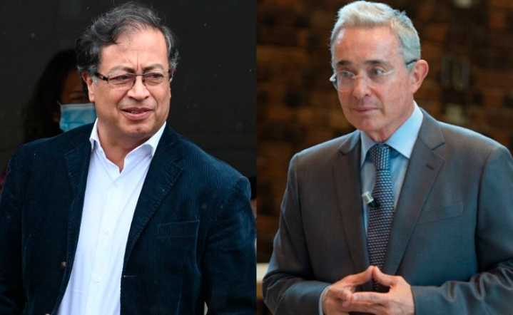 Cruce de reproches entre Petro y Uribe escala en redes sociales