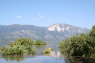 Centennial trail, outdoor classroom backed by city panel
