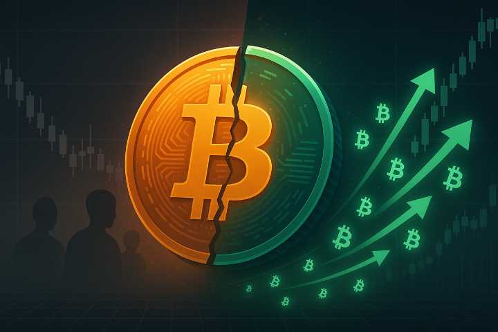Bitcoin Network Split: Active Users Fall, While Vol. Up 8%