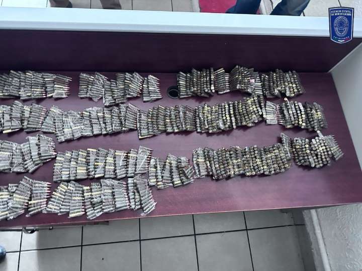 Asegura Célula BOII arma, más de mil 800 cartuchos y 30 kilogramos de mariguana, en Moris
