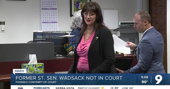 Justine Wadsack misses mandatory Federal Court hearing