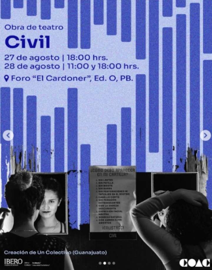 Presentará IBERO la obra de teatro “Civil”