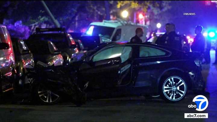 Burglary suspect ejected from vehicle during police chase in Glendale