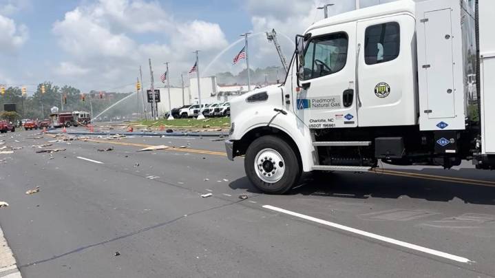Wilmington gas line explosion injures 3 firefighters
