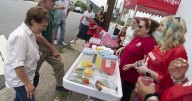 Enjoying a cool glass of lemonade in Lovingston