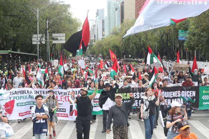 Protestan por uso del hambre como arma de guerra contra Palestina