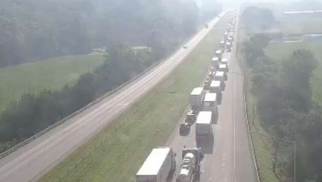 Lanes reopen after crash on I-74 halts traffic, causes massive backlog