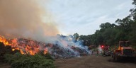 Large brush fire in Clinton expected to smolder for several days