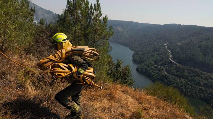 Incendios en Galicia, última hora | Estabilizado el mayor incendio de la historia de Galicia tras devorar 30.000 hectáreas en Larouco