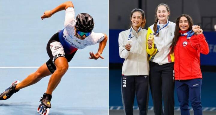 Catalina Lorca lleva a Chile al podio en los Juegos Mundiales: ganó medalla de bronce en patín carrera