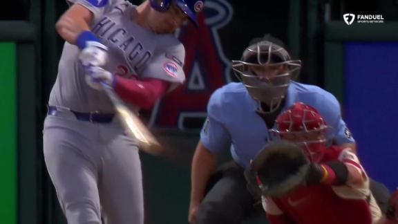 Tucker hits 2 homers and drives in 5 as Cubs blow out Angels 12