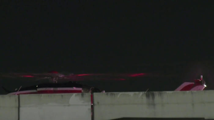 Suspected drunk driver slams into patrol unit on Beltway 8 at Ella, injuring 2 deputies