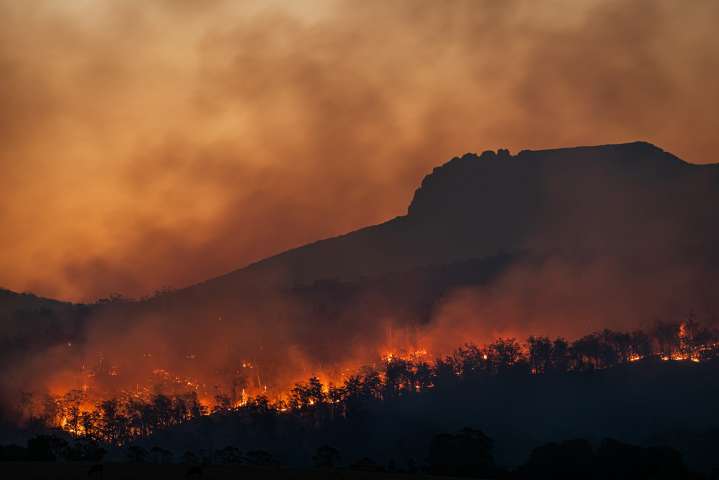 España consumida por incendios forestales