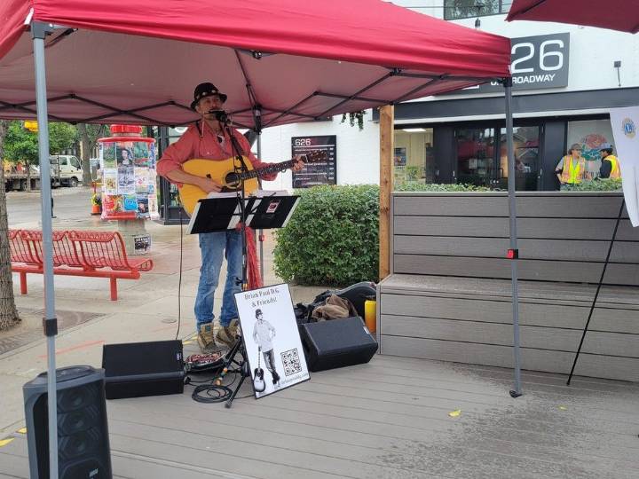 Broadway community patio opens up opportunities for local artists