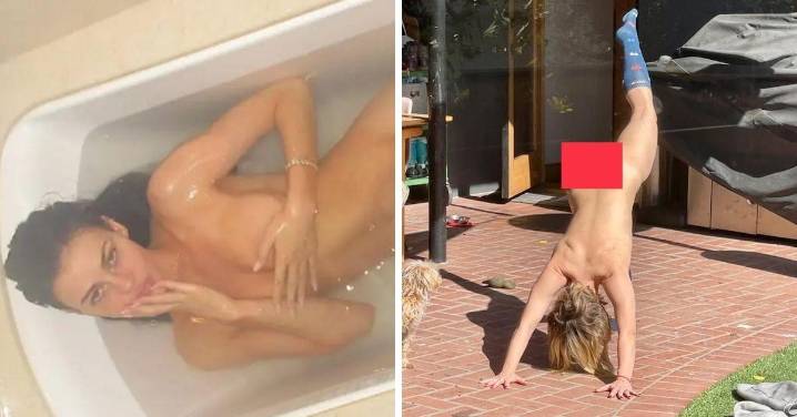 Celebrities Who Fearlessly Pose Nude: From Celebratory Cartwheels to Sultry Bath Snapshots