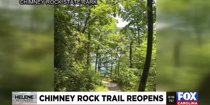 Popular trail reopens at Chimney Rock State Park nearly 11 months after Helene