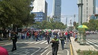 Simpatizantes del PRI y Alito Moreno bloquean Paseo de la Reforma