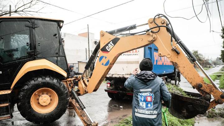 El Municipio intensifica tareas de limpieza por las fuertes lluvias