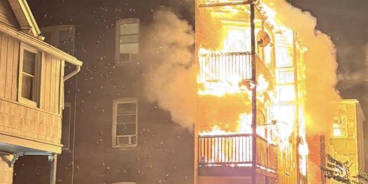 5 families displaced following porch fire at Hartford multi