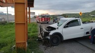 Choque en la Pachuca-Sahagún: deja un lesionado