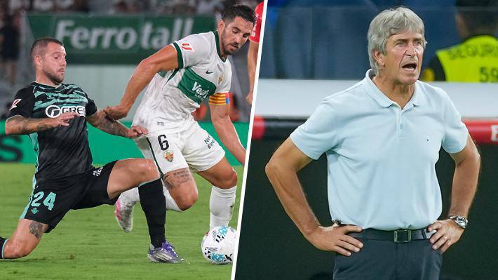 El Betis de Manuel Pellegrini debutó en la Liga española con un empate de visita frente al Elche El encuentro terminó uno a uno.