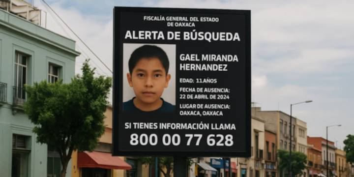 La fiscalía estatal y una empresa privada colaboran para mostrar información de personas desaparecidas en puntos clave de la ciudad, especialmente en menores