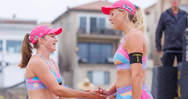 Yes, Kristen Nuss and Taryn Brasher are still playing, winning at beach volleyball