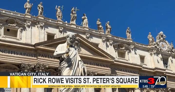 Rick Rowe visits St. Peter's Square in Vatican City