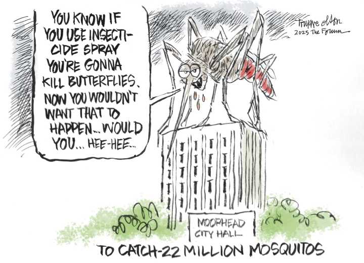 Trygve Olson cartoon: Catch