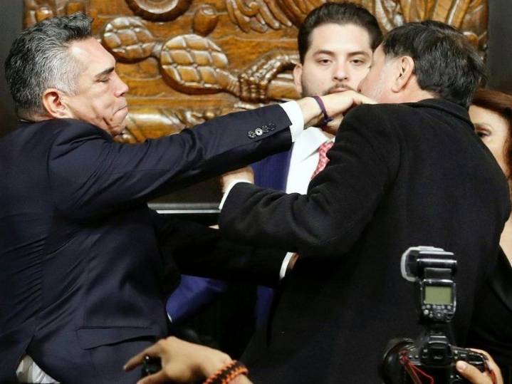 Mexican senators come to blows after heated debate