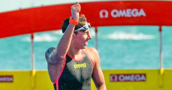 Paulo Strehlke gana oro para México en 10k de aguas abiertas en Panamericanos Jr