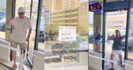 Tienda de donas regala una pieza a quien entre bailando desde la calle: así ocurrió
