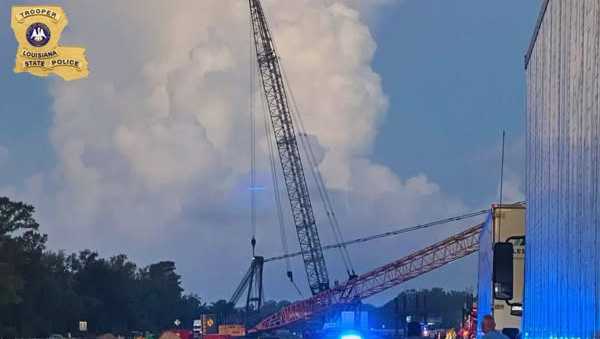 LSP: Suspect arrested after hijacking crane, causing multiple crashes