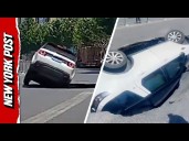 Shocking Moment Car With Four Passengers SWALLOWED by Sinkhole