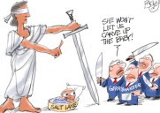 Check out Pat Bagley's latest cartoon: Knives Out