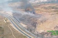 Incendio en Padúl causa el cierre del carril derecho de la A