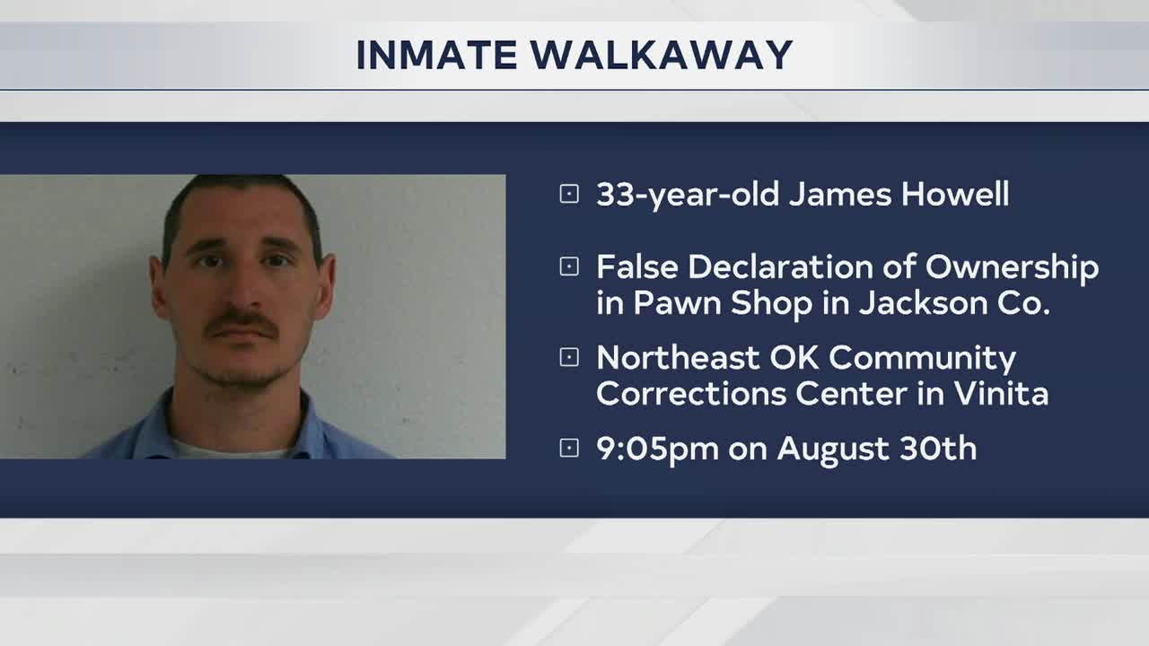 Oklahoma DOC searching for inmate who walked away from Vinita facility