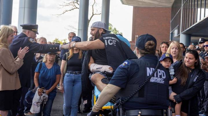 Corey Fisher, of Long Island, NYPD detective shot in Queens, released from hospital