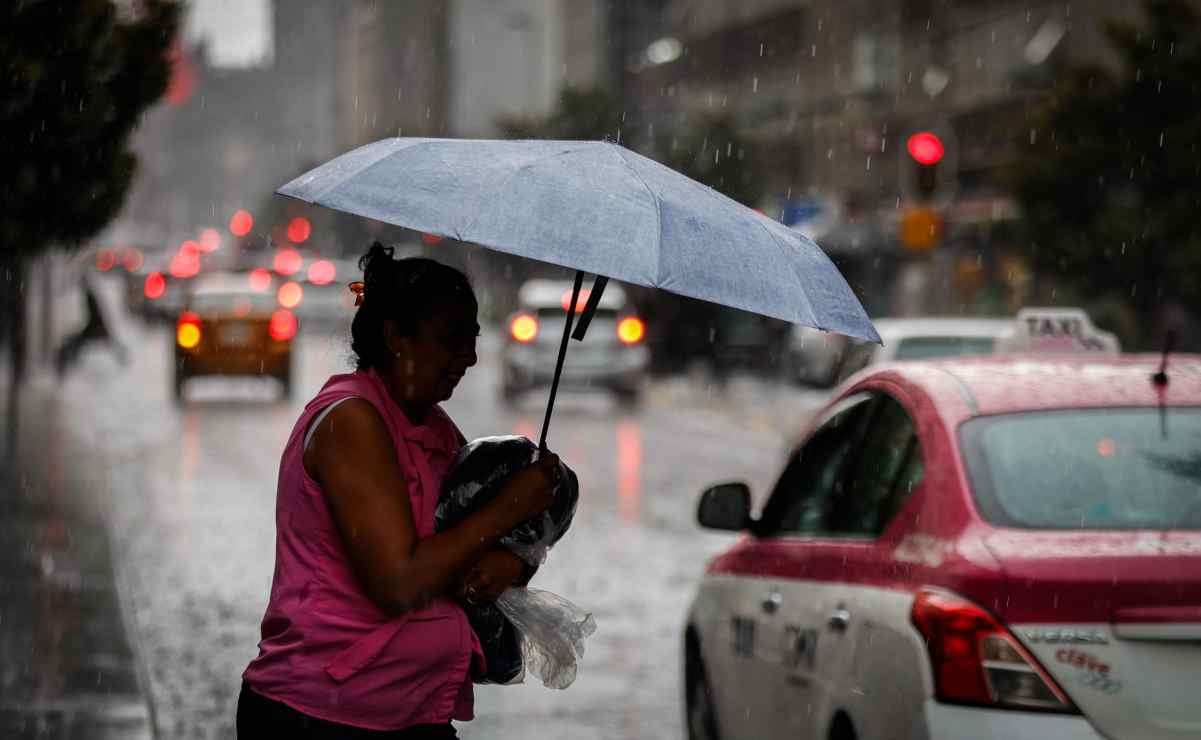 Alertan por fuertes lluvias en 7 alcaldías de la CDMX; advierten de posible caída de granizo