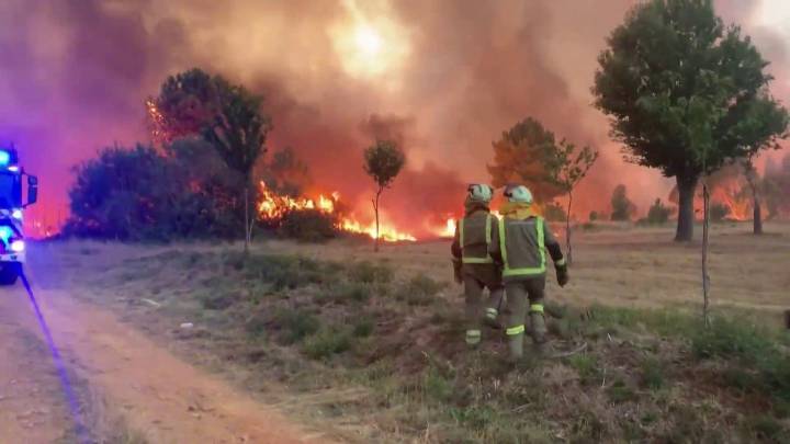 Detenido un hombre por provocar el incendio en Oímbra (Ourense) que dejó a tres brigadistas graves